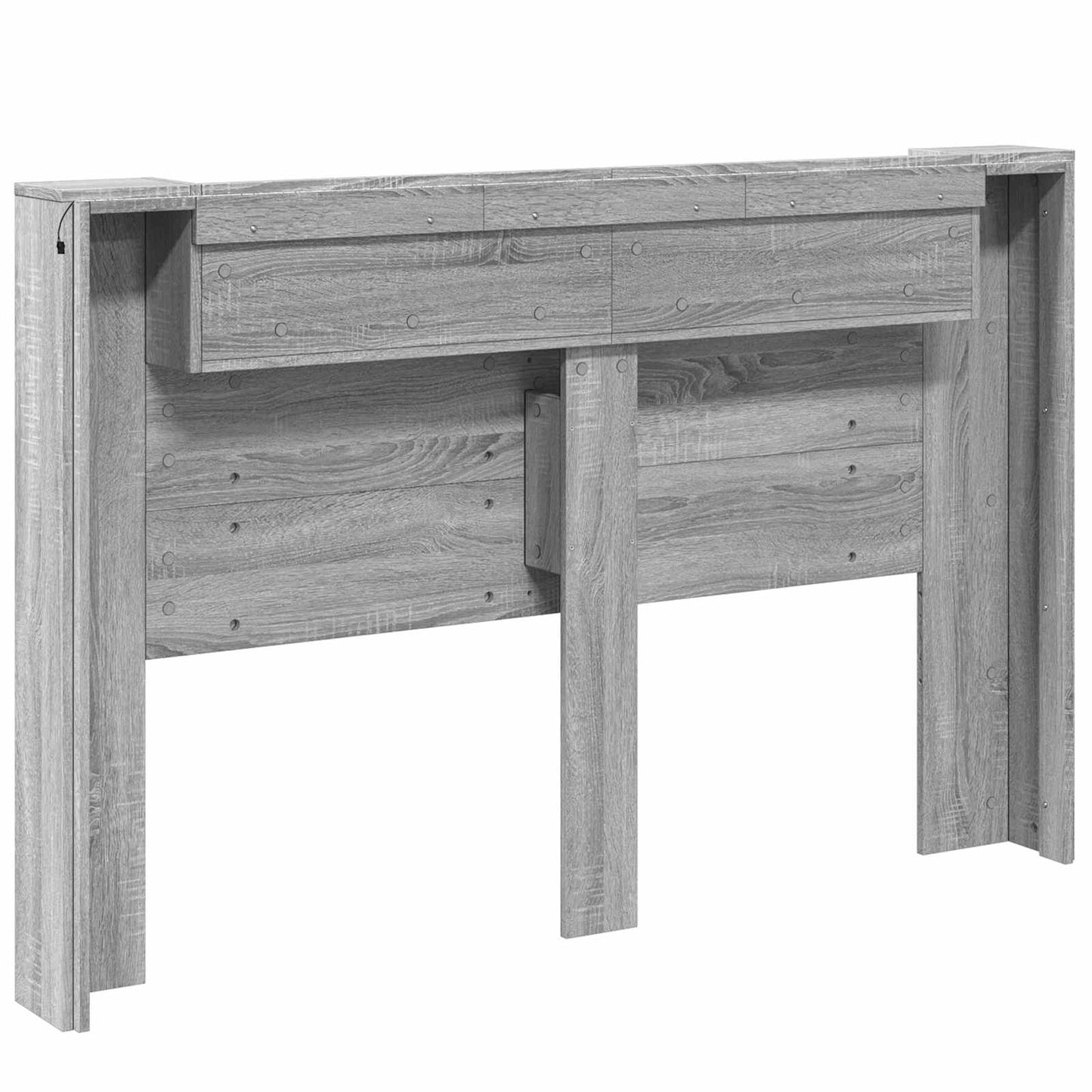 vidaXL Kopfteil Graues Sonoma 160 x 16,5 x 103,5 cm Holzwerkstoff