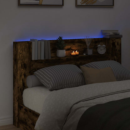 vidaXL Kopfteil Geräucherte Eiche 160 x 16,5 x 103,5 cm Holzwerkstoff