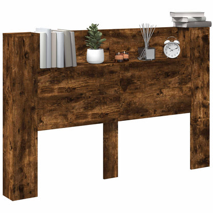 vidaXL Kopfteil Geräucherte Eiche 160 x 16,5 x 103,5 cm Holzwerkstoff