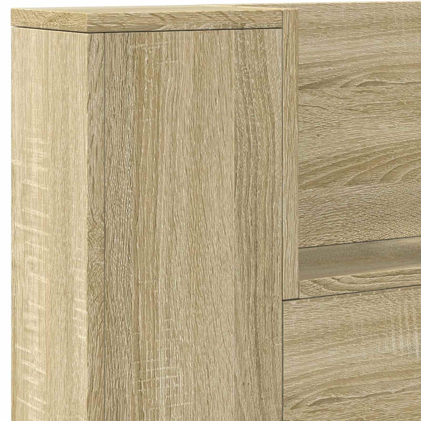 vidaXL Kopfteil Sonoma-Eiche 160 x 16,5 x 103,5 cm Holzwerkstoff