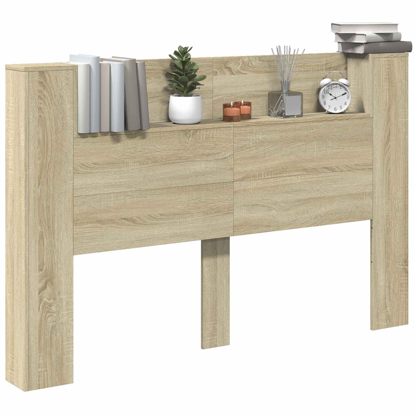 vidaXL Kopfteil Sonoma-Eiche 160 x 16,5 x 103,5 cm Holzwerkstoff