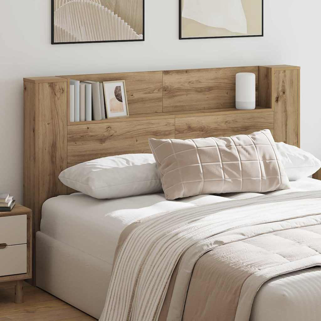 vidaXL Kopfteil Artisan-Eiche 160 x 17 x 104,5 cm Holzwerkstoff