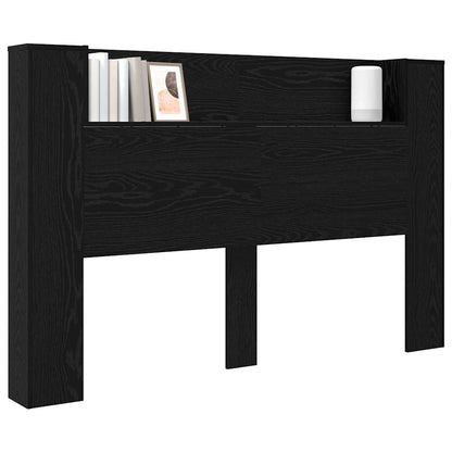 vidaXL Kopfteil Schwarz Eichen-Optik 160 x 17 x 104,5 cm Holzwerkstoff