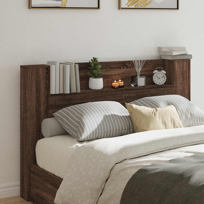 vidaXL Kopfteil Braun Eichen-Optik 160 x 16,5 x 103,5 cm Holzwerkstoff