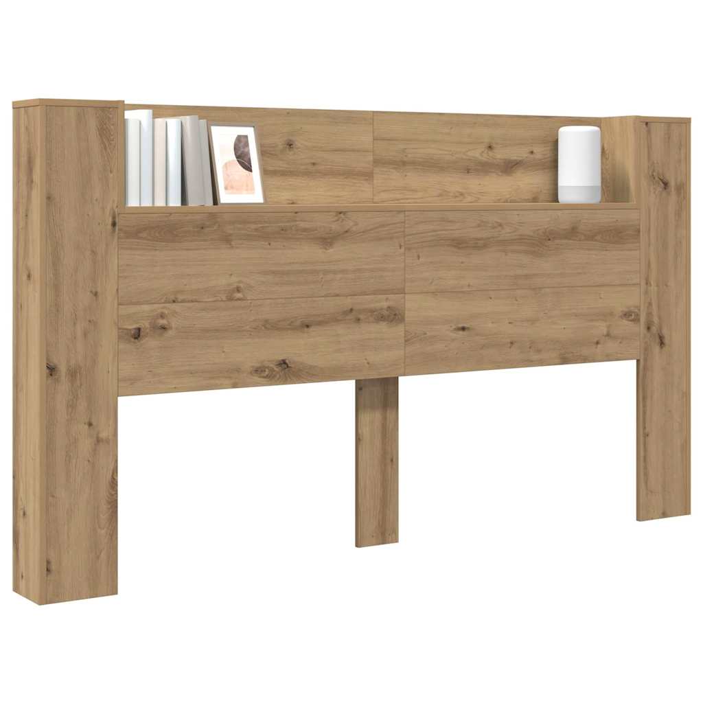 vidaXL Kopfteil Artisan-Eiche 180 x 17 x 104,5 cm Holzwerkstoff