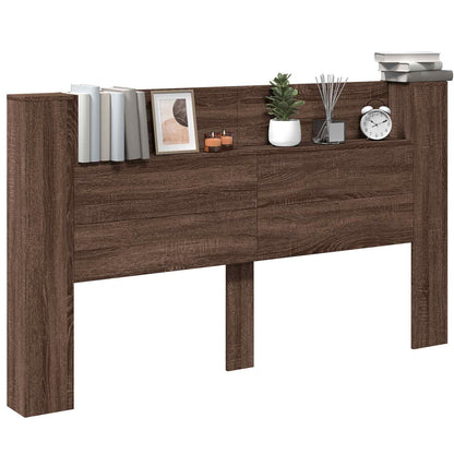 vidaXL Kopfteil Braun Eichen-Optik 180 x 16,5 x 103,5 cm Holzwerkstoff