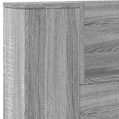 vidaXL Kopfteil Graues Sonoma 180 x 16,5 x 103,5 cm Holzwerkstoff