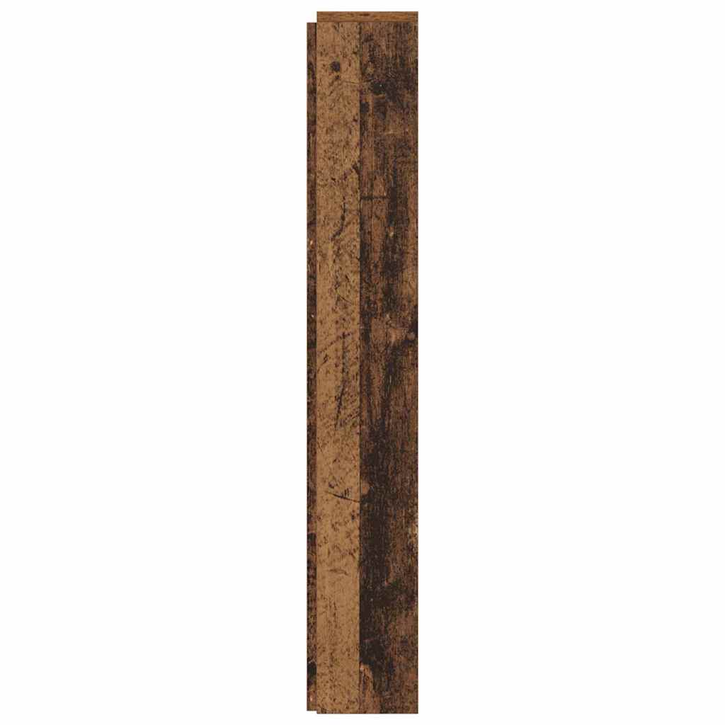vidaXL Kopfteil mit Regal Altholz 180 x 17 x 104,5 cm Holzwerkstoff