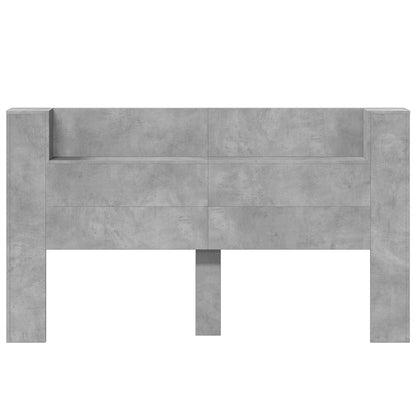 vidaXL Kopfteil Beton Grau 180 x 16,5 x 103,5 cm Holzwerkstoff