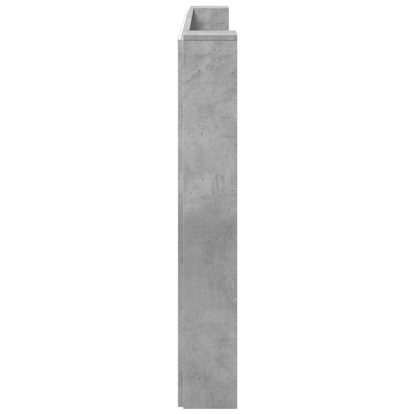 vidaXL Kopfteil Beton Grau 180 x 16,5 x 103,5 cm Holzwerkstoff