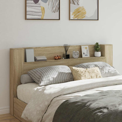 vidaXL Kopfteil Sonoma-Eiche 200 x 16,5 x 103,5 cm Holzwerkstoff