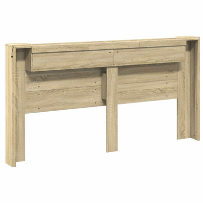 vidaXL Kopfteil Sonoma-Eiche 200 x 16,5 x 103,5 cm Holzwerkstoff