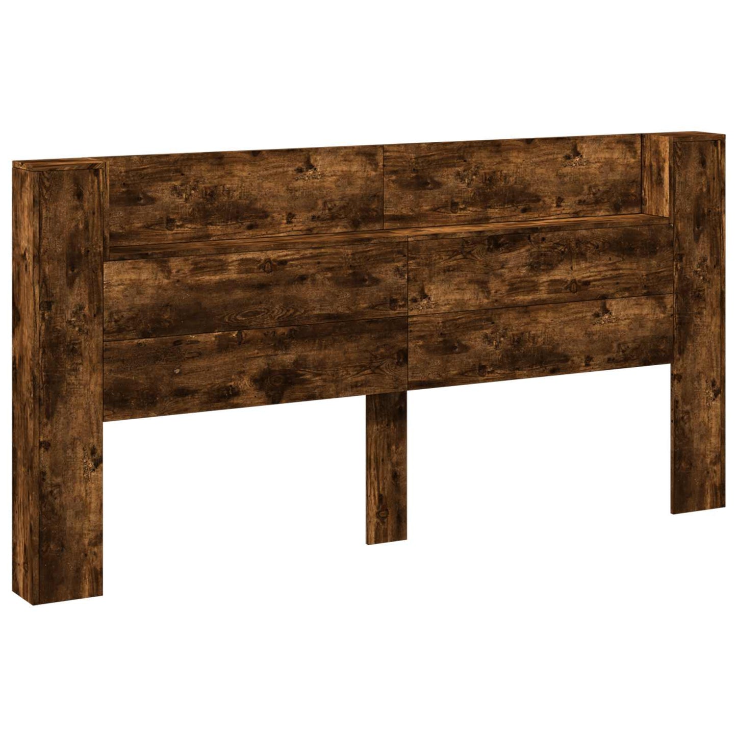 vidaXL Kopfteil Geräucherte Eiche 200 x 16,5 x 103,5 cm Holzwerkstoff