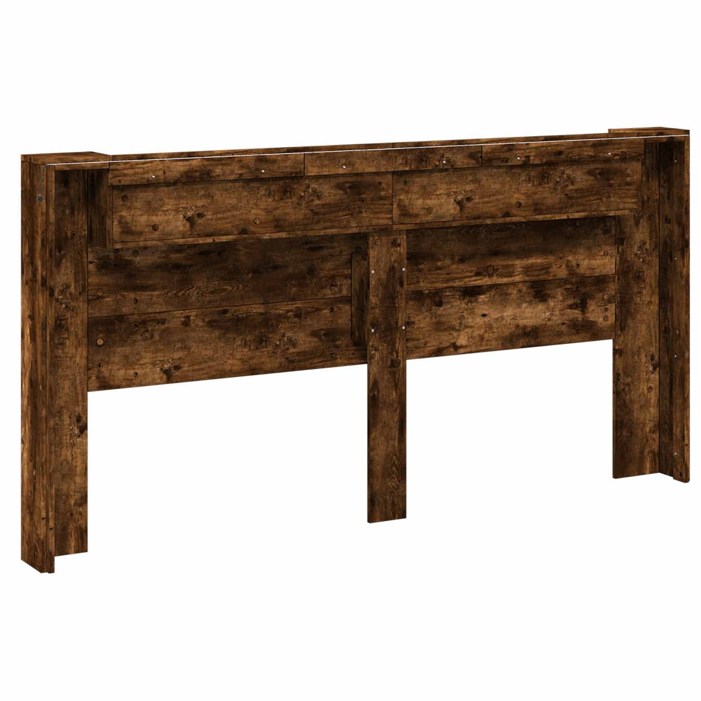 vidaXL Kopfteil Geräucherte Eiche 200 x 16,5 x 103,5 cm Holzwerkstoff