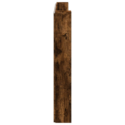 vidaXL Kopfteil Geräucherte Eiche 200 x 16,5 x 103,5 cm Holzwerkstoff