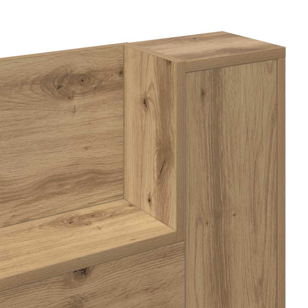 vidaXL Kopfteil Artisan-Eiche 200 x 15 x 103,5 cm Holzwerkstoff