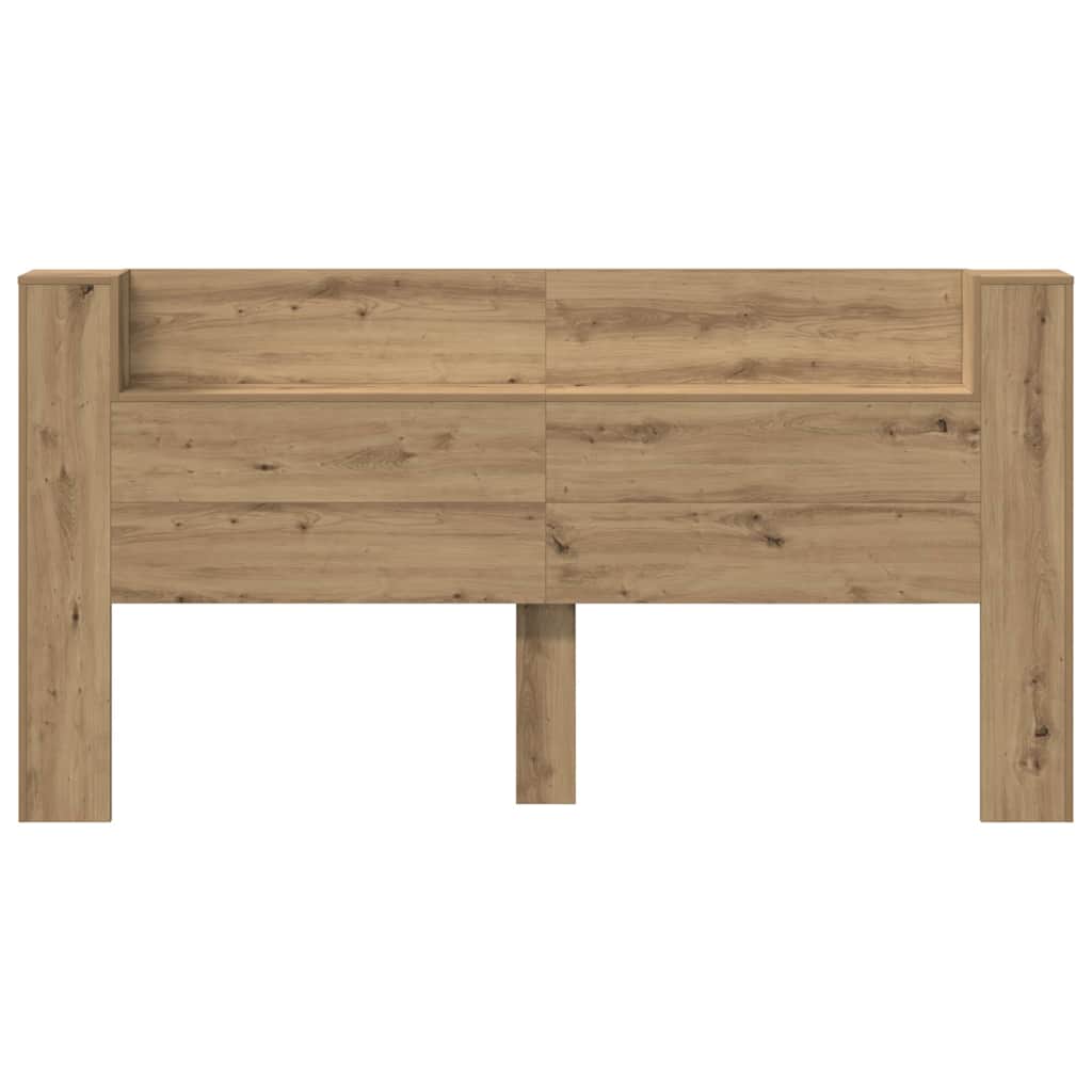 vidaXL Kopfteil Artisan-Eiche 200 x 15 x 103,5 cm Holzwerkstoff