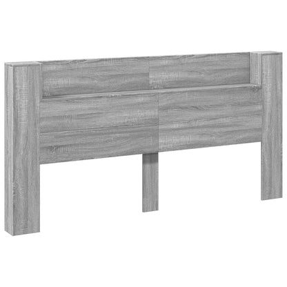 vidaXL Kopfteil Graues Sonoma 200 x 16,5 x 103,5 cm Holzwerkstoff