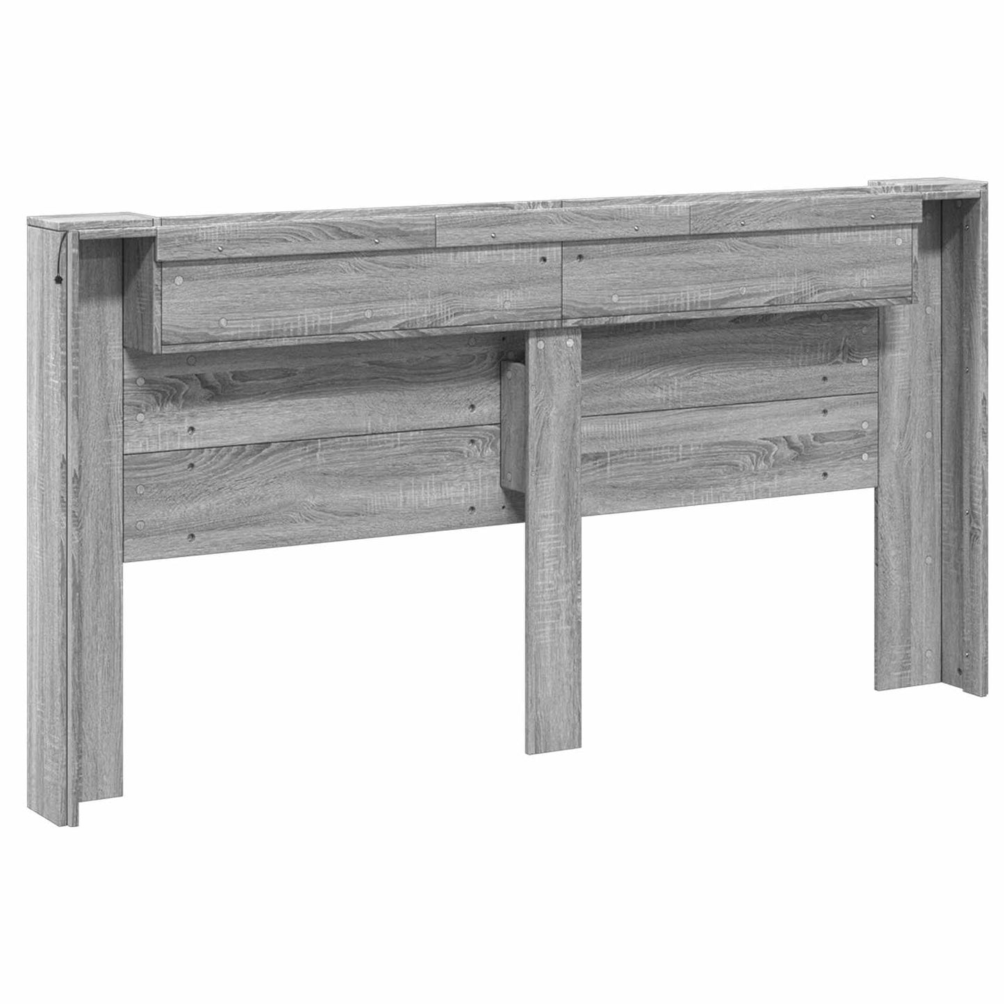 vidaXL Kopfteil Graues Sonoma 200 x 16,5 x 103,5 cm Holzwerkstoff