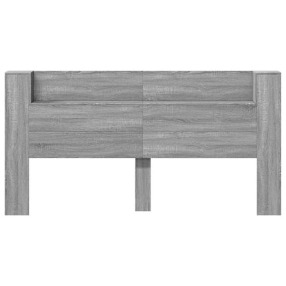 vidaXL Kopfteil Graues Sonoma 200 x 16,5 x 103,5 cm Holzwerkstoff