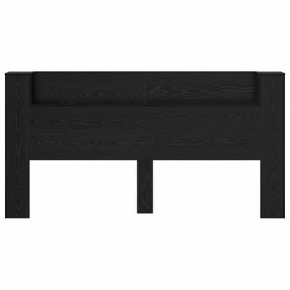 vidaXL Kopfteil Schwarz Eichen-Optik 200 x 15 x 103,5 cm Holzwerkstoff