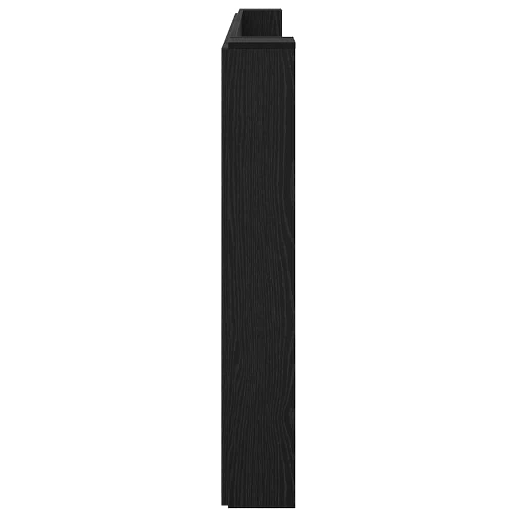 vidaXL Kopfteil Schwarz Eichen-Optik 200 x 15 x 103,5 cm Holzwerkstoff