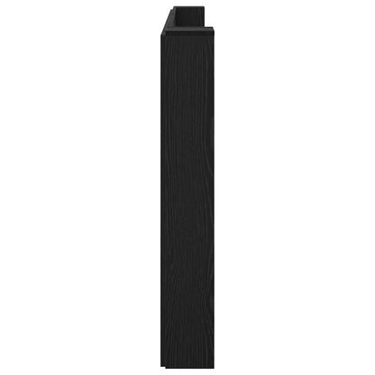 vidaXL Kopfteil Schwarz Eichen-Optik 200 x 15 x 103,5 cm Holzwerkstoff