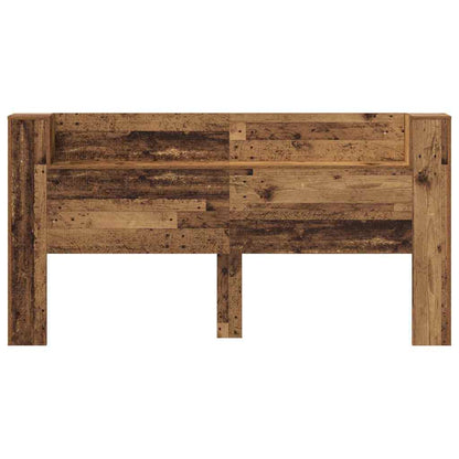 Kopfteil mit Regal Altholz 200 x 15 x 103,5 cm Holzwerkstoff