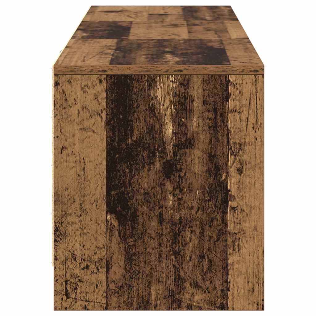 vidaXL TV Schrank mit LEDs Altholz 140 x 34 x 40 cm Holzwerkstoff