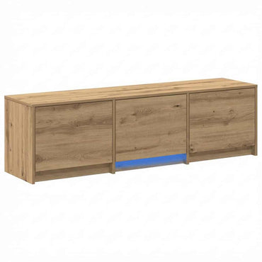 vidaXL TV Schrank mit LEDs Kunsthandwerk Eiche 140 x 34 x 40 cm