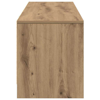 vidaXL TV Schrank mit LEDs Kunsthandwerk Eiche 140 x 34 x 40 cm