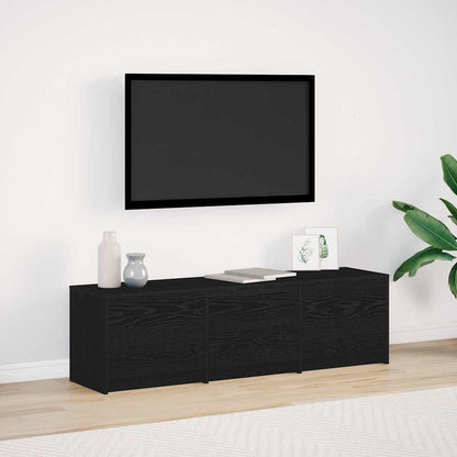 Fernsehschrank mit LED Schwarze Eiche 140 x 34 x 40 cm