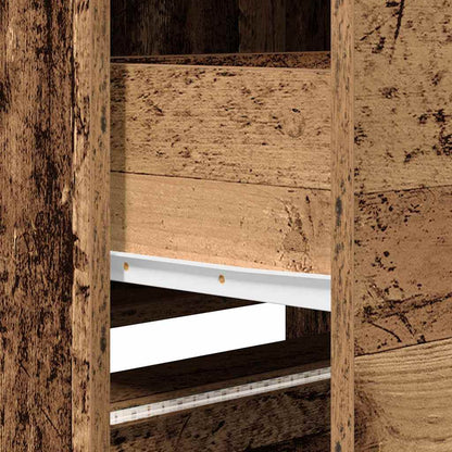 vidaXL TV Schrank mit LEDs Altholz 162 x 34 x 40 cm Holzwerkstoff