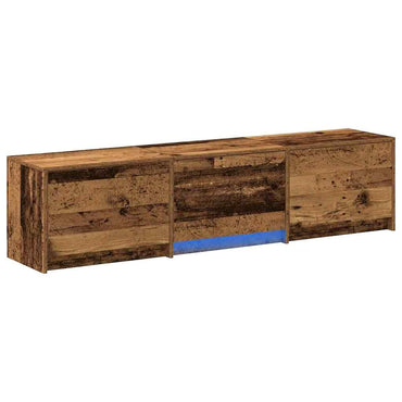vidaXL TV Schrank mit LEDs Altholz 162 x 34 x 40 cm Holzwerkstoff