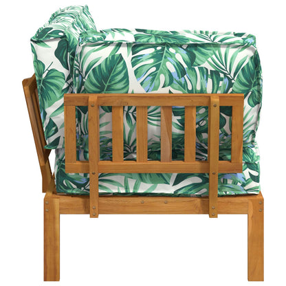 Sofa Set Blatt Blattmuster 133 x 92 x 69 cm Massivholz Akazie