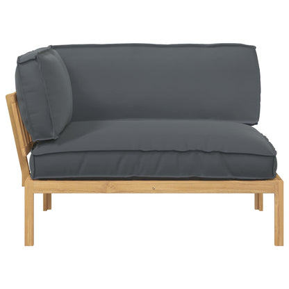 vidaXL Sofa Set Uni Anthrazit 132 x 92 x 69 cm Massivholz Akazie