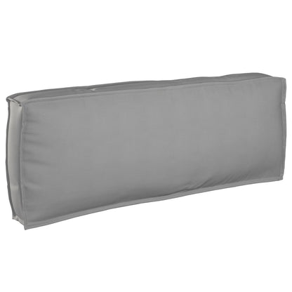 vidaXL Sofa Set mit Kissen Uni Grau 132 x 92 x 69 cm Massivholz Akazie