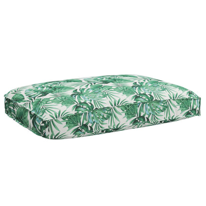 vidaXL Canapé motif feuilles 131,5 x 92 x 69 cm bois d'acacia massif