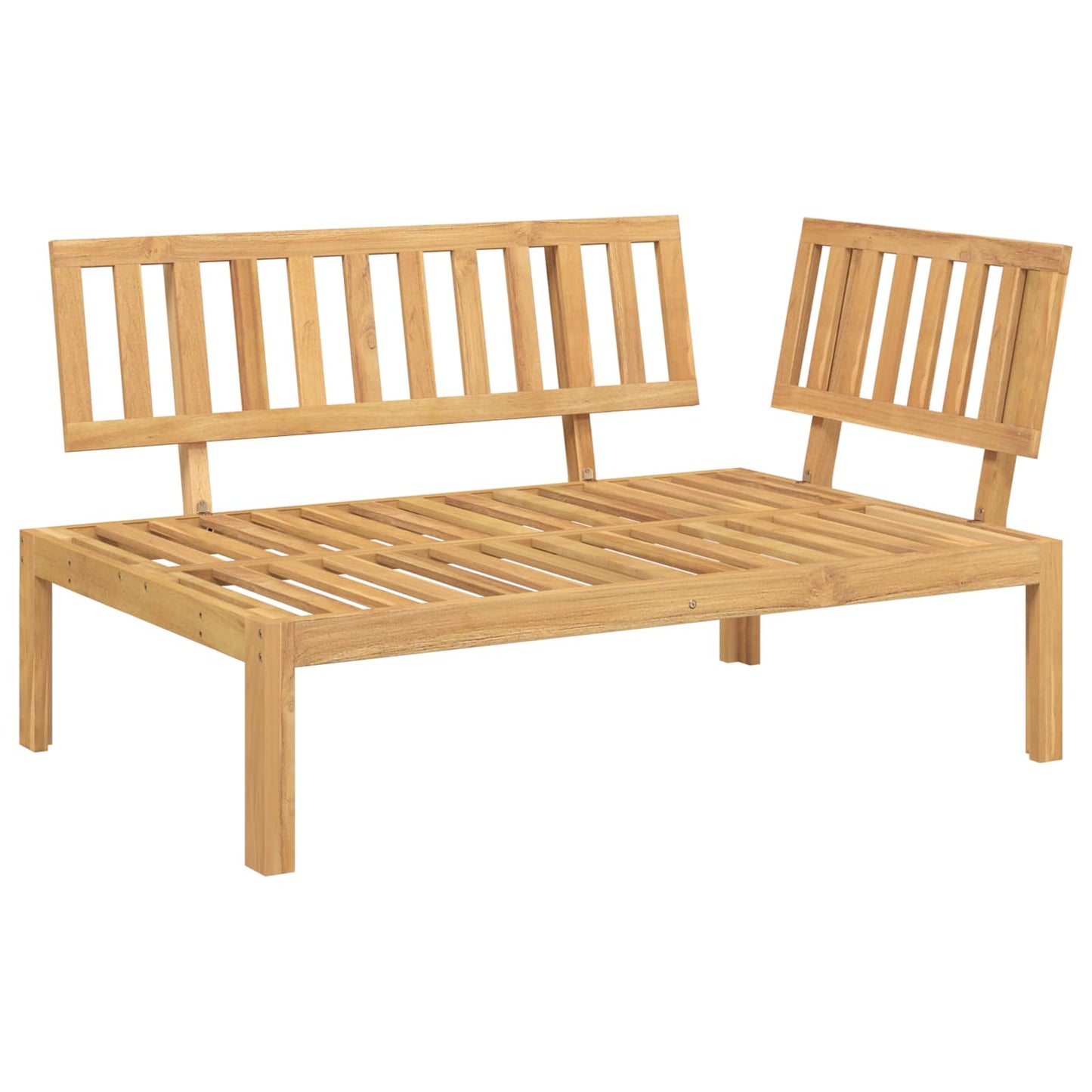 vidaXL Ensemble de canapés avec coussins en motif de feuilles 2 pcs Motif de feuilles Bois d'acacia massif