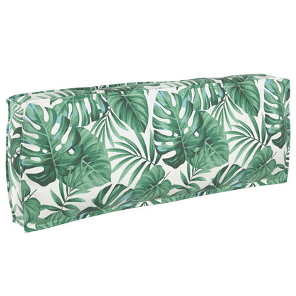 vidaXL Ensemble de canapés avec coussins en motif de feuilles 2 pcs Motif de feuilles Bois d'acacia massif