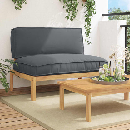vidaXL Ensemble de canapés Uni anthracite 120 x 92 x 69 cm Bois d'acacia massif
