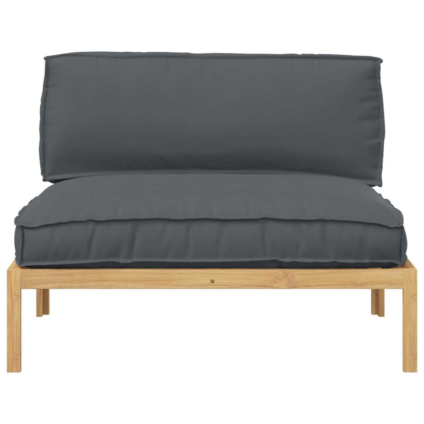 vidaXL Ensemble de canapés Uni anthracite 120 x 92 x 69 cm Bois d'acacia massif