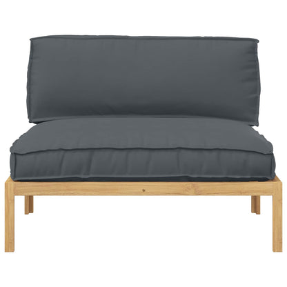 vidaXL Ensemble de canapés Uni anthracite 120 x 92 x 69 cm Bois d'acacia massif