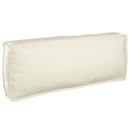 vidaXL Salon de jardin avec coussins crème 120 x 92 x 69 cm Bois d'acacia massif