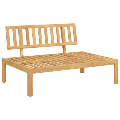 vidaXL Ensemble de canapés avec coussins beige 120 x 92 x 69 cm en bois d'acacia massif
