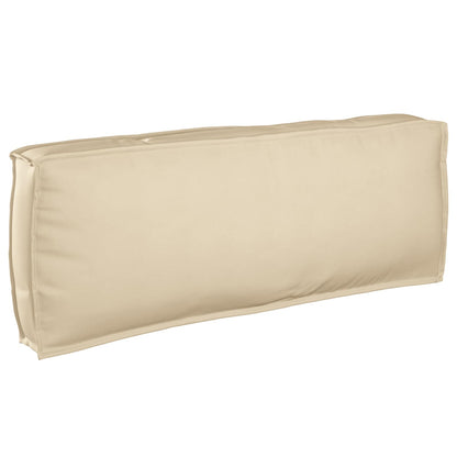 vidaXL Ensemble de canapés avec coussins beige 120 x 92 x 69 cm en bois d'acacia massif