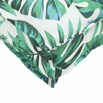 vidaXL Canapé motif feuilles 120 x 80 x 69 cm bois d'acacia massif
