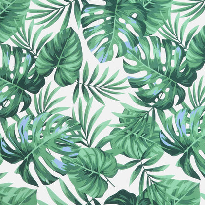 vidaXL Canapé motif feuilles 120 x 80 x 69 cm bois d'acacia massif