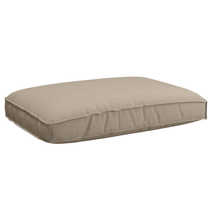 vidaXL Sofa Set mit Kissen Taupe 240 x 92 x 69 cm Massivholz Akazie