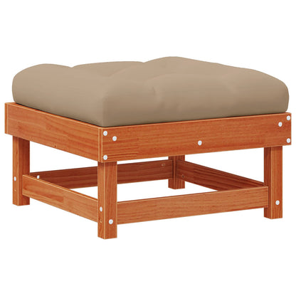 Garten-Lounge-Set 15 pcs Wachsbraun Massives Kiefernholz